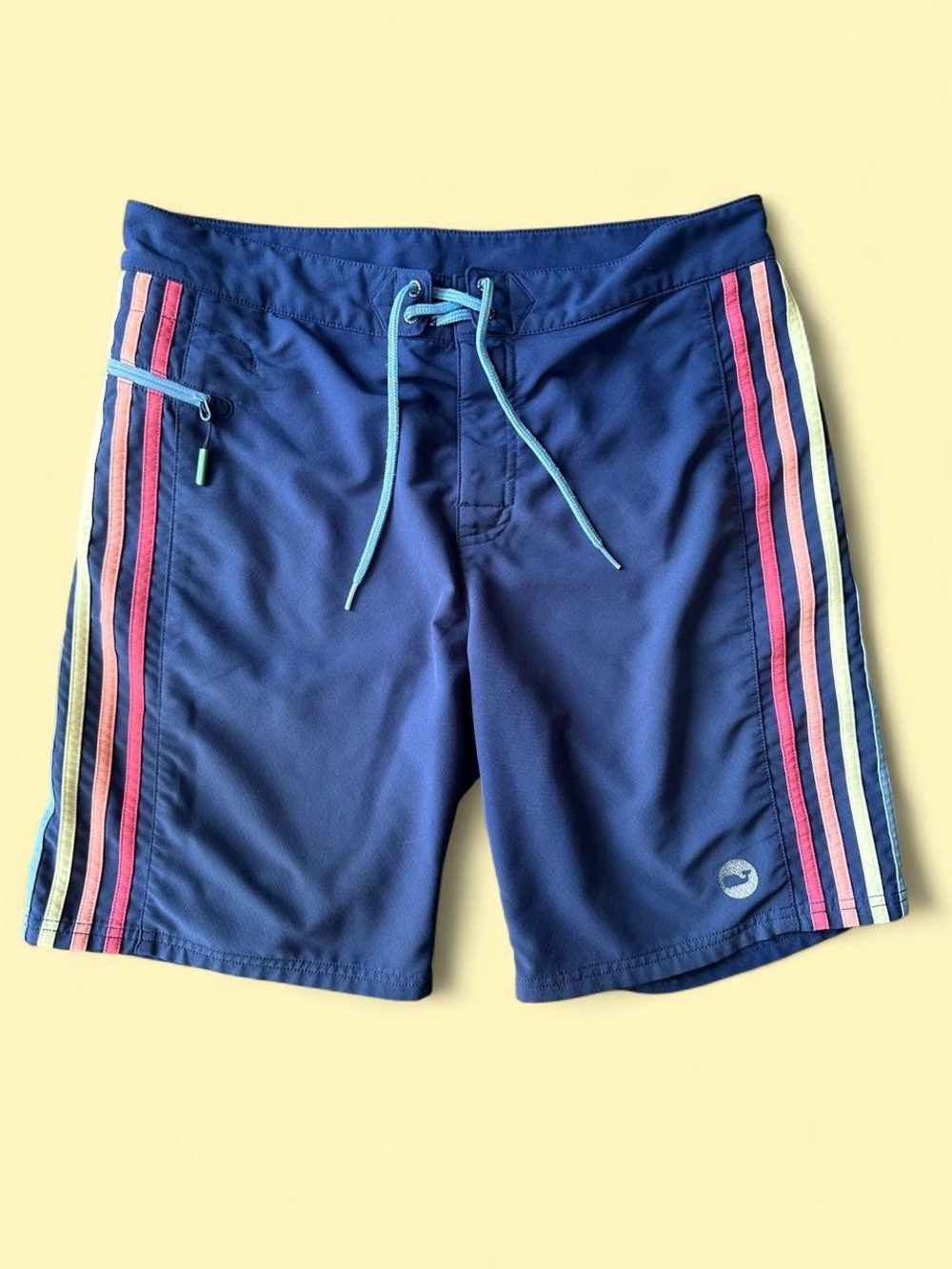 Vineyard Vines Mens Retro Rainbow Side Stripe Boardshorts Swim Trunks 32